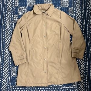 Weatherproof Womens beige Raincoat